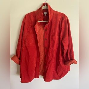 J.Crew Corduroy Shirt Jacket/Shacket-2x- Burnt Orange